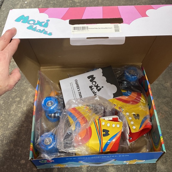 Moxi Rainbow Rider Roller Skates, Yellow - Picture 3 of 3